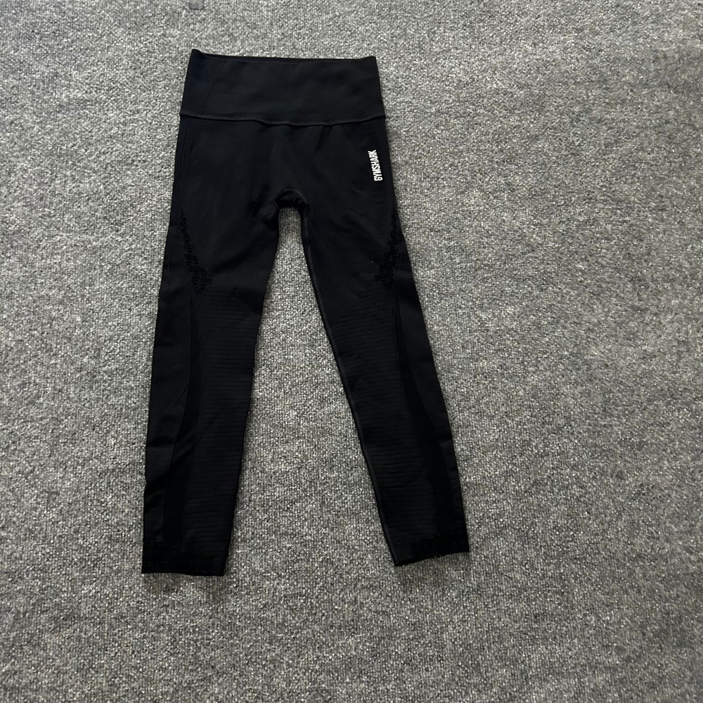 Gymshark Leggings Womens Size XS Black Energy Seamless High Waisted Athletic